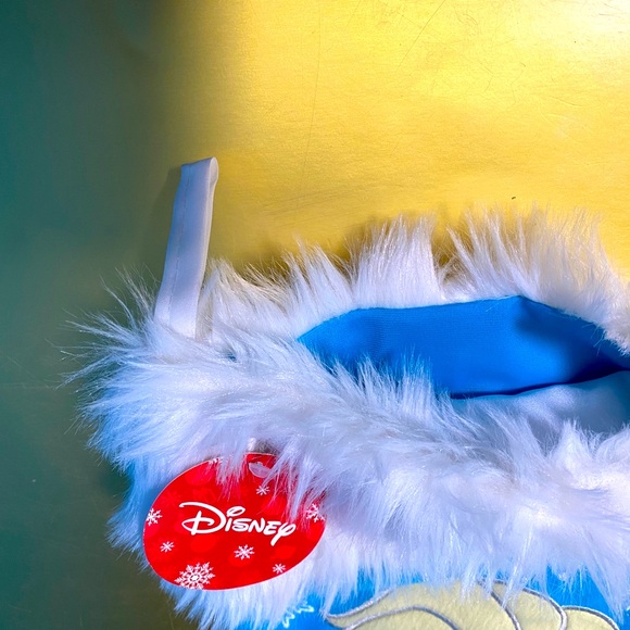 DISNEY FROZEN NWT PRINCESS ELSA EMBROIDERED CHRISTMAS STOCKING WITH FAUX FUR 17” - Picture 8 of 9